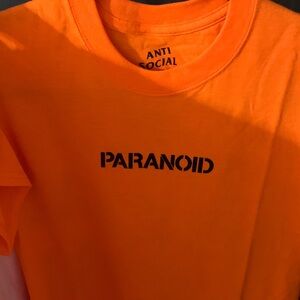 Anti Social Social Club Orange Paranoid Tee